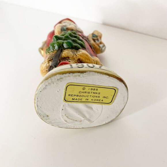 Vintage Memories of Santa Figurine 1907 Christmas Reproductions Inc 1985 - Picture 3 of 4